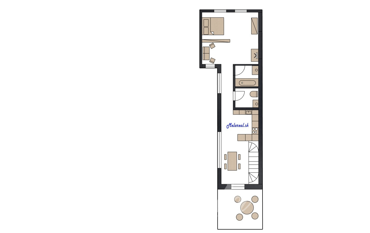 2 IZBOVÝ BYT - PRENÁJOM